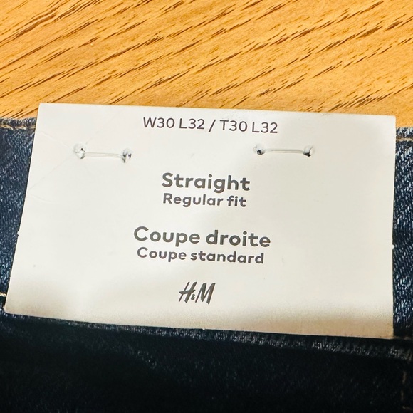 H&M Dark Blue Straight Men's Jeans - Picture 4 of 4